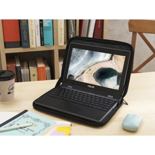 Funda Asus AS1200 Sleeve 11.6" Poliéster Hidrofóbica Gris Cremallera Bolsillo Frontal