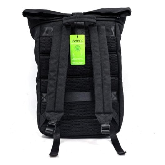 Mochila Ewent EW2536 Oxford 900D 17,3" rPET Expandible 6 Compartimentos USB Antirrobo Negra