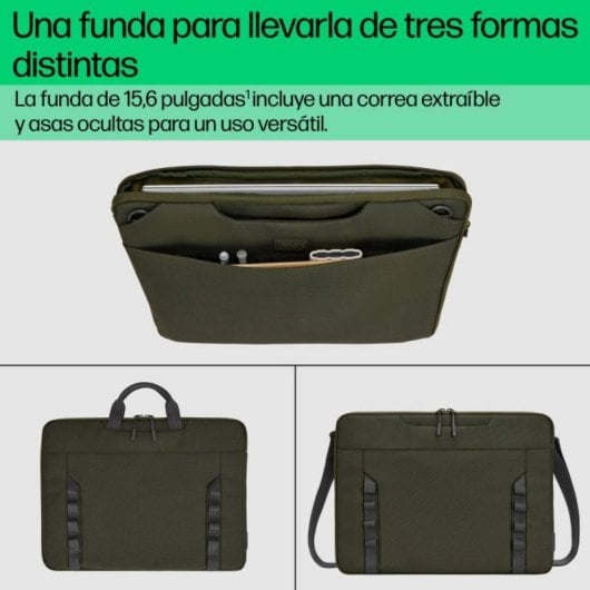 Funda Universal HP Modular 15,6" Poliéster Resistente Água Verde Cinza