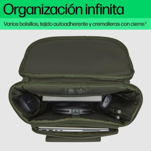 Mochila HP Modular para Portátil 15,6" Poliéster Verde/Gris Resistente al Agua 27L