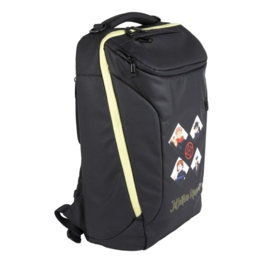 Mochila Konix KX JUJUTSU 17'', Negro/Oro, Nylon, Resistente al Agua, 27L, Gaming