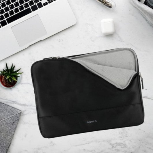 Funda Mobilis Origine 2 para portátil 14" resistente a golpes y agua, negro, neopreno