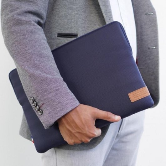 Funda Mobilis 069001 Azul para MacBook Pro 13/14” Nylon Resistente a Golpes y Rayones