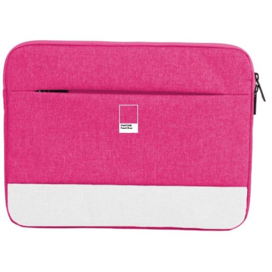 Funda para portátil Pantone 15.6" con ratón inalámbrico, acolchada, rosa, USB, universal