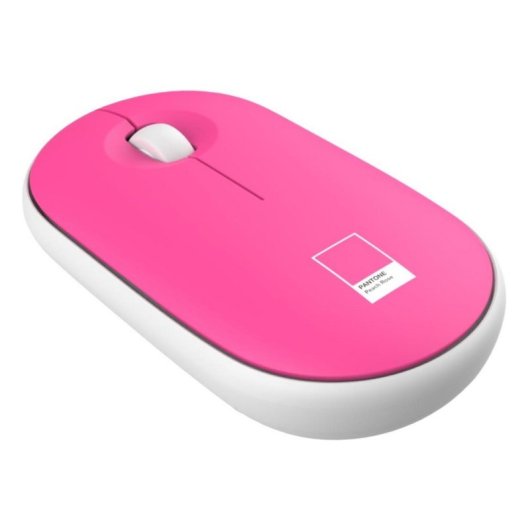 Funda para portátil Pantone 15.6" con ratón inalámbrico, acolchada, rosa, USB, universal