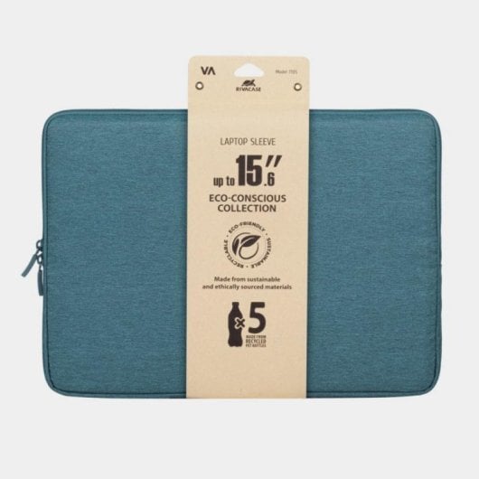 Funda Rivacase Suzuka 7705 Poliéster Aguamarina para Portátil 15.6" Resistente Agua Polvo Rayones