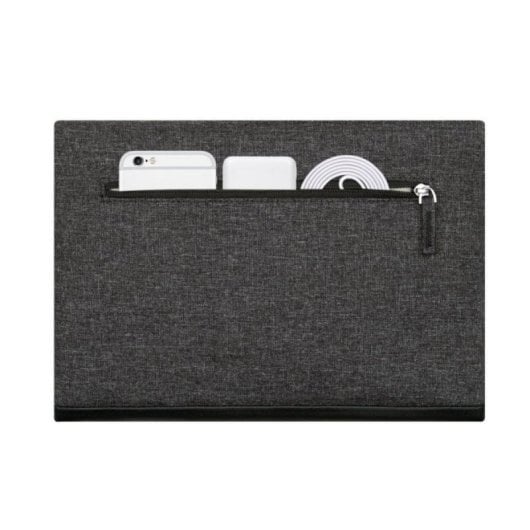 Funda Rivacase 8802 para portátil 13.3" Poliéster Poliuretano Negro Gris compartimento tableta