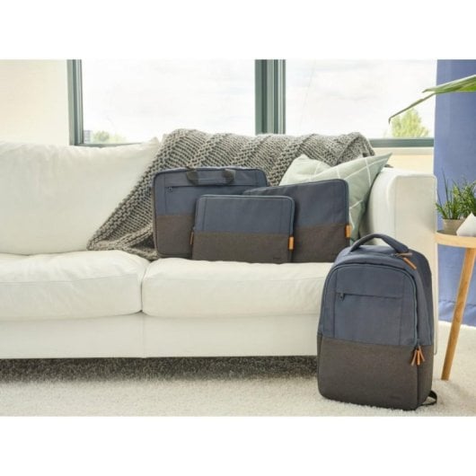 Maleta Trust Lisboa Azul 16" Ajustável Reforçada com PET Reciclado Maleta Trust Lisboa Azul 16" Ajustável Reforçada com PET Reciclado