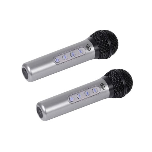 Micrófono inalámbrico Trevi EM 415 R unidireccional USB-C 15m karaoke 3 piezas