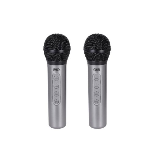Micrófono inalámbrico Trevi EM 415 R unidireccional USB-C 15m karaoke 3 piezas