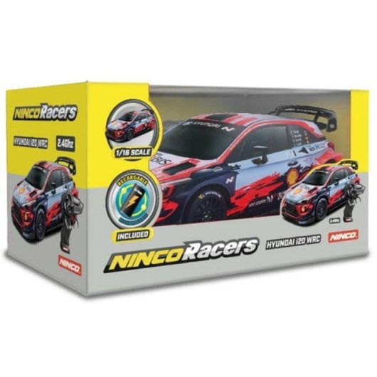 Auto Hyundai i20 Coupe WRC 1:16 con Radio 2,4 GHz Batteria 500mAh Li-Ion Auto Hyundai i20 Coupe WRC 1:16 con Radio 2,4 GHz Batteria 500mAh Li-Ion