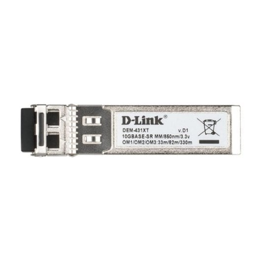Transceptor SFP+ D-Link DEM-431XT 10Gbps LC SR Multimodo 850nm 550m Hot-Plug