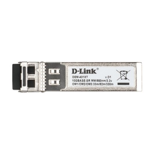 Transceptor SFP+ D-Link DEM-431XT 10Gbps LC SR Multimodo 850nm 550m Hot-Plug