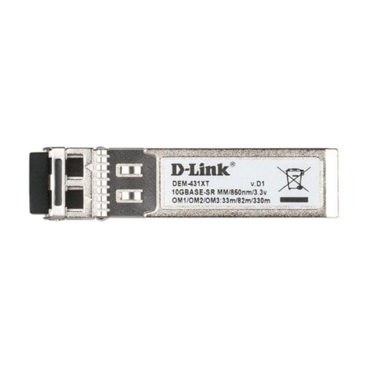 Transceptor D-Link DEM-431XT SFP+ 10Gbps Multimodo LC 550m Hot-Plug