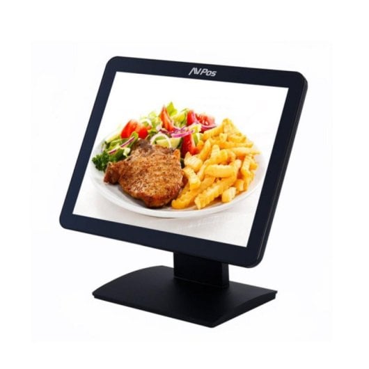Monitor AVPos T15 15" XGA 1024x768 400cd/m² Táctil Capacitiva True Flat Negro VGA