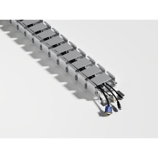 Pasacables Equip 650860 ABS Aluminio Gris 1300mm