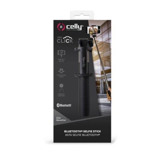 Celly Click Monopod Selfie-Stick Smartphone Schwarz