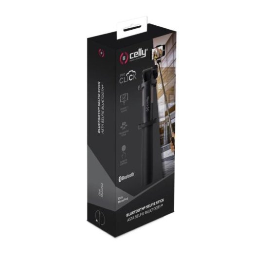 Celly Click Monopod Selfie-Stick Smartphone Schwarz