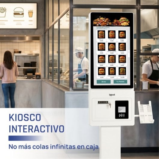 Kiosco interactivo iggual ORCHID KI-27 Intel Core i5 12ª Gen 8GB 256GB SSD 27" FHD Táctil Windows 11 Pro