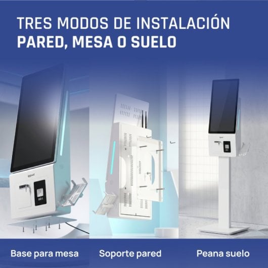 Kiosco interactivo iggual ORCHID KI-27 Intel Core i5 12ª Gen 8GB 256GB SSD 27" FHD Táctil Windows 11 Pro