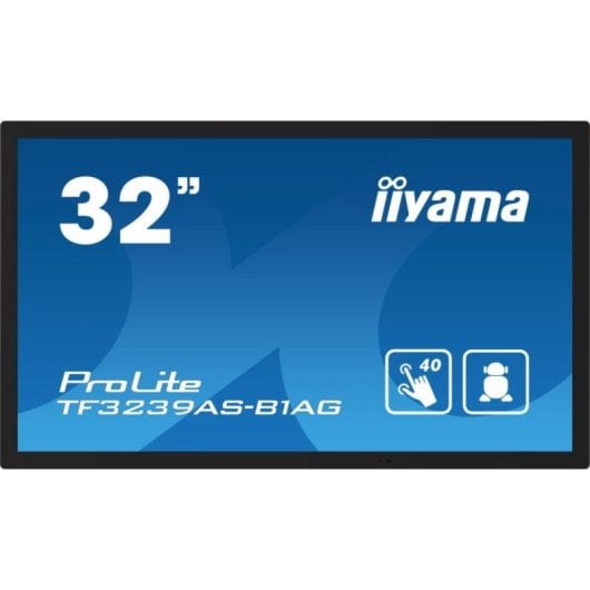 Monitor táctil iiyama TF3239AS-B1AG 31.5" IPS Full HD Android 4GB 32GB VESA Negro