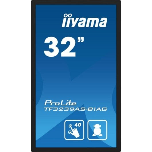 Monitor táctil iiyama TF3239AS-B1AG 31.5" IPS Full HD Android 4GB 32GB VESA Negro