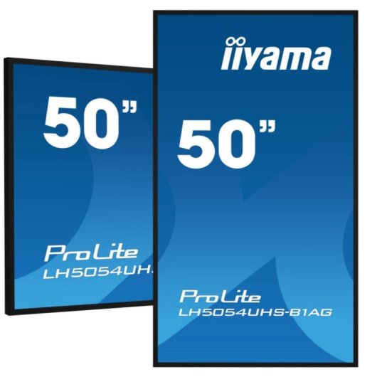 Monitor Digital Signage iiyama LH5054UHS-B1AG 49.5" 4K 500cd/m² WiFi Android 11 24/7 Negro