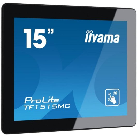 Monitor táctil iiyama TF1515MC-B2 15" XGA LED 10 puntos táctiles IP65 VESA Negro