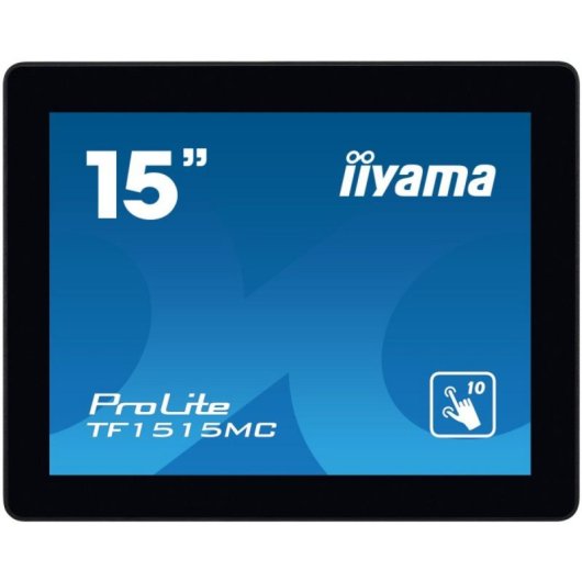 Monitor táctil iiyama TF1515MC-B2 15" XGA LED 10 puntos táctiles IP65 VESA Negro