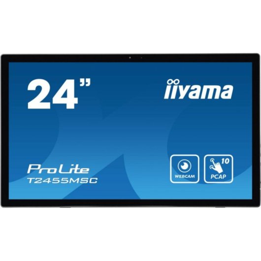 Monitor Táctil iiyama T2455MSC-B1 24" IPS Full HD 10 Toques Antirreflejo VESA USB HDMI