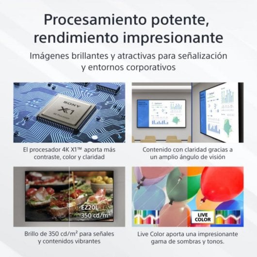 Pantalla profesional Sony FW-43EZ20L 43" 4K UHD Direct-LED Android 350 nits HDR WiFi 16/7