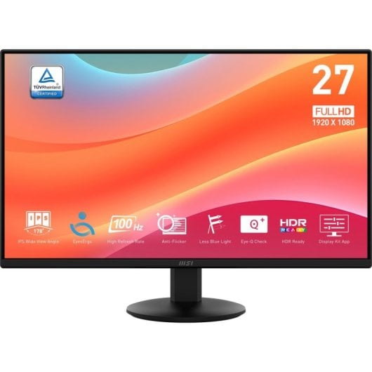 Monitor MSI Pro MP272L 27" Full HD LED 4 ms Schwarz Monitor MSI Pro MP272L 27" Full HD LED 4 ms Schwarz