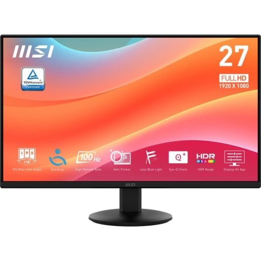 Monitor MSI Pro MP272L 27" Full HD LED 4 ms Schwarz Monitor MSI Pro MP272L 27" Full HD LED 4 ms Schwarz