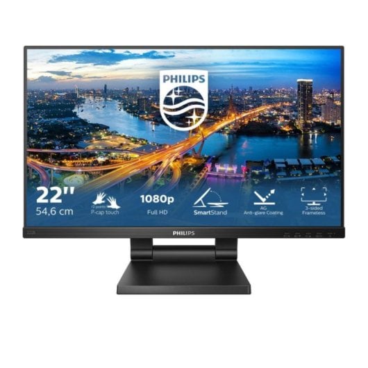 Écran Tactile Philips B Line 222B1TC/00 54,6 cm (21,5") Full HD LED 4 ms Noir
