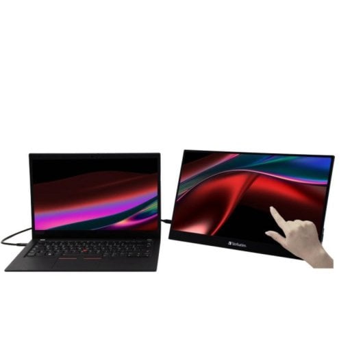 Monitor portátil Verbatim 32239 17.3" 4K Ultra HD IPS Táctil HDR FreeSync USB-C HDMI Negro