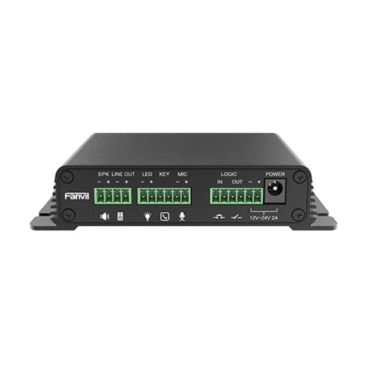 Intercomunicador SIP Fanvil PA2S Negro Aluminio PoE VPN LAN 2 Puertos Montaje Sobremesa/Pared