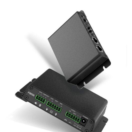 Intercomunicador SIP Fanvil PA2S Negro Aluminio PoE VPN LAN 2 Puertos Montaje Sobremesa/Pared