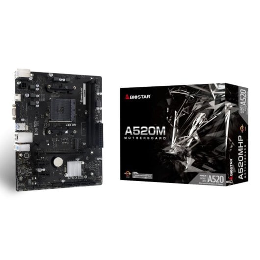 Biostar A520MHP Motherboard Micro-ATX AM4 DDR4 PCIe M.2