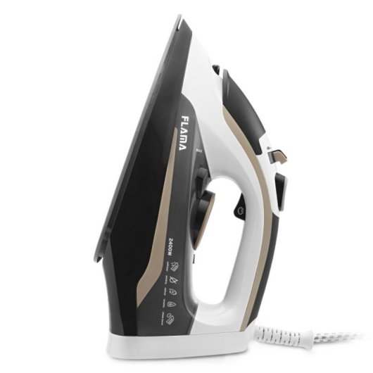 Bügeleisen Flama 5342FL Keramiksohle 2400W Dampfstärke 80 g/min Kabel 2m Bügeleisen Flama 5342FL Keramiksohle 2400W Dampfstärke 80 g/min Kabel 2m