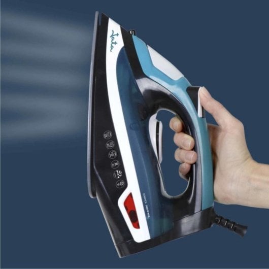 Plancha a vapor JATA JEPL1221 suela cerámica 2400W 160g/min antical apagado automático