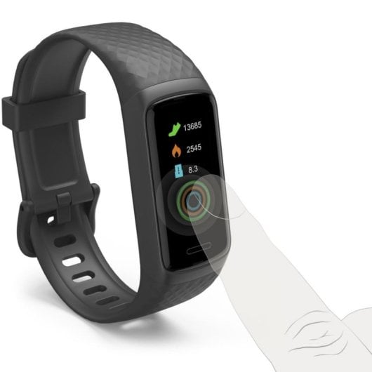 Funda de brazo Hama Fit Track 3910 1.05" Pantalla Táctil IP68 Sensor Oxígeno en Sangre Negro