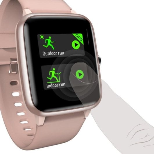 Aktivitätsarmband Hama Fit Watch 5910 Rosa LCD Touchscreen Bluetooth 5.0 IP68 Akku 6 Tage