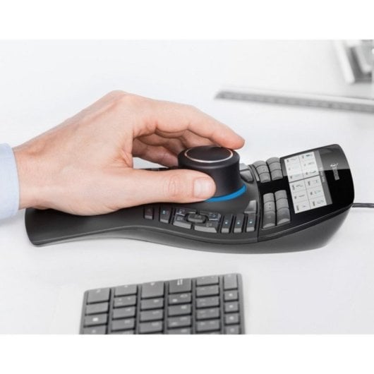 3Dconnexion SpaceMouse Enterprise Kit 2, Ambidextro, 6DoF, RF Wireless + USB Type-A, Noir