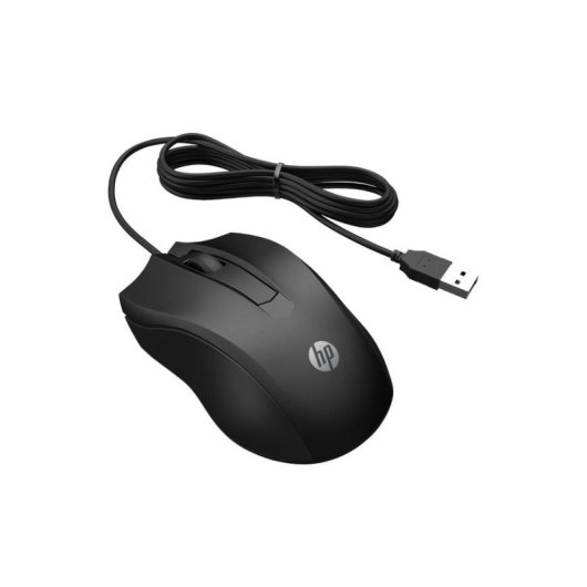 Ratón HP Wired Mouse 105 Óptico Ambidextro 1600 DPI USB Tipo A Negro