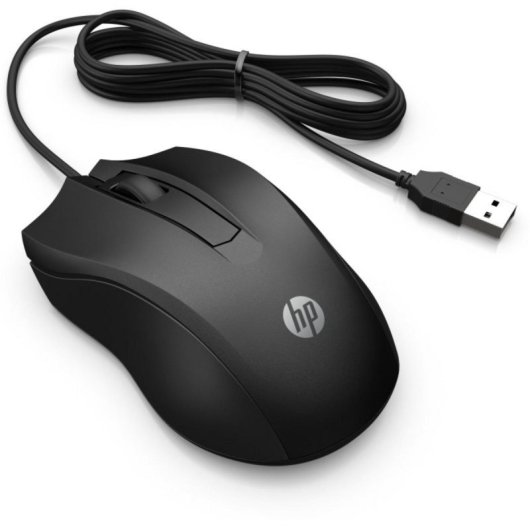 Ratón HP Wired Mouse 105 Óptico Ambidextro 1600 DPI USB Tipo A Negro