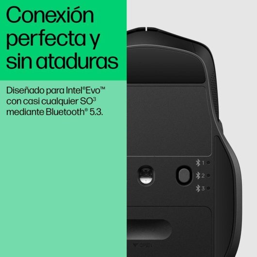 Mouse HP 480 Comfort Bluetooth 5.3 4000 DPI Nero Mano Destra Mouse HP 480 Comfort Bluetooth 5.3 4000 DPI Nero Mano Destra