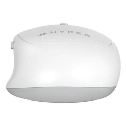 Ratón HYPER HS2100GL Bluetooth 2400 DPI 6 Botones Gris Blanco Multidispositivo
