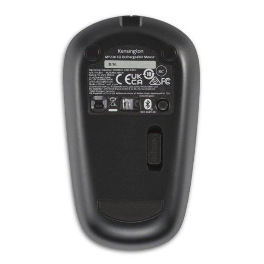 Ratón Kensington MY230 EQ Inalámbrico RF + Bluetooth 1200 DPI Negro Recargable