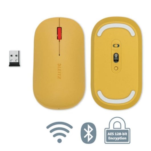 Souris Leitz Cosy Ambidextre RF Wireless + Bluetooth 4000 DPI Naranja