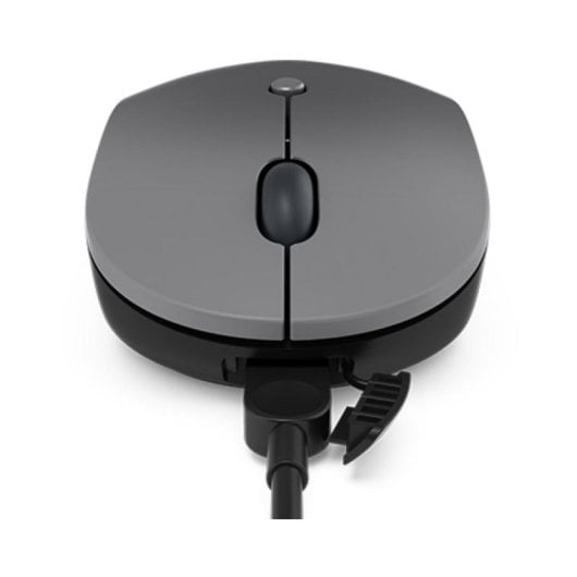 Ratón Lenovo Go Ambidextro 2400 DPI Óptico RF inalámbrico Negro Gris USB-C